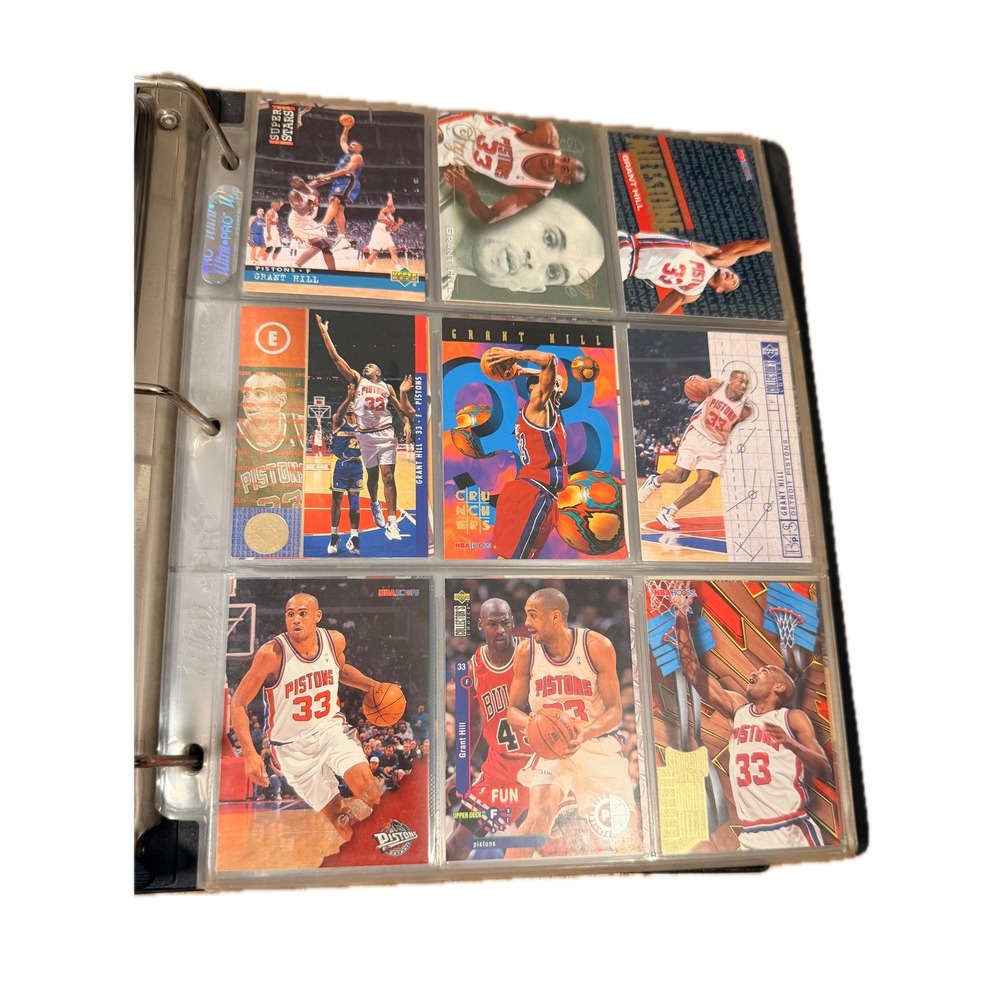 1995–1996 Grant Hill Detroit Pistons Card Lot 9 – Michael Jordan SkyBox Hoops